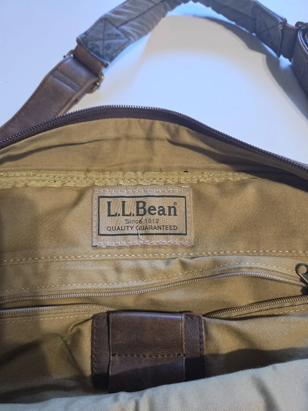 LL Bean Leather Briefcase